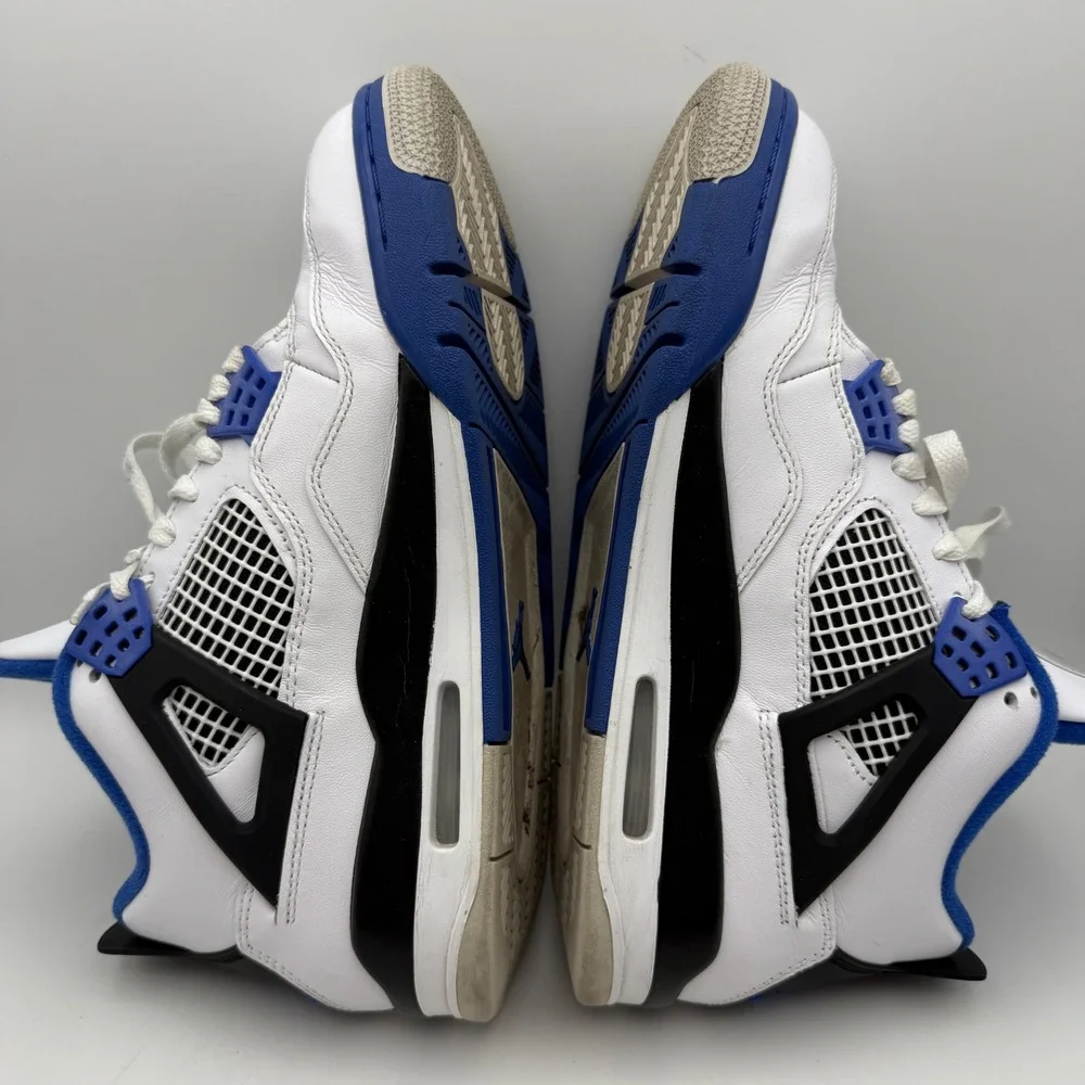 Jordan 4 Retro Motorsport Mens 8.5 White Game Royal Black 308497-117